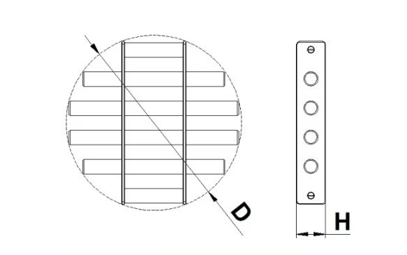 Round shape Magnetic Grate Round shape Magnetic Grate